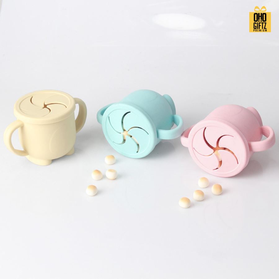 ถ้วยซิลิโคนเด็ก Food grade สกรีนชื่อ สกรีนโลโก้ ทำเป็นของพรีเมี่ยมได้