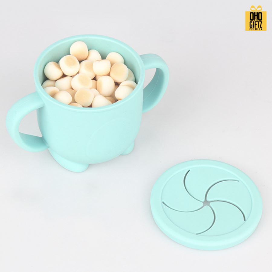 ถ้วยซิลิโคนเด็ก Food grade สกรีนชื่อ สกรีนโลโก้ ทำเป็นของพรีเมี่ยมได้