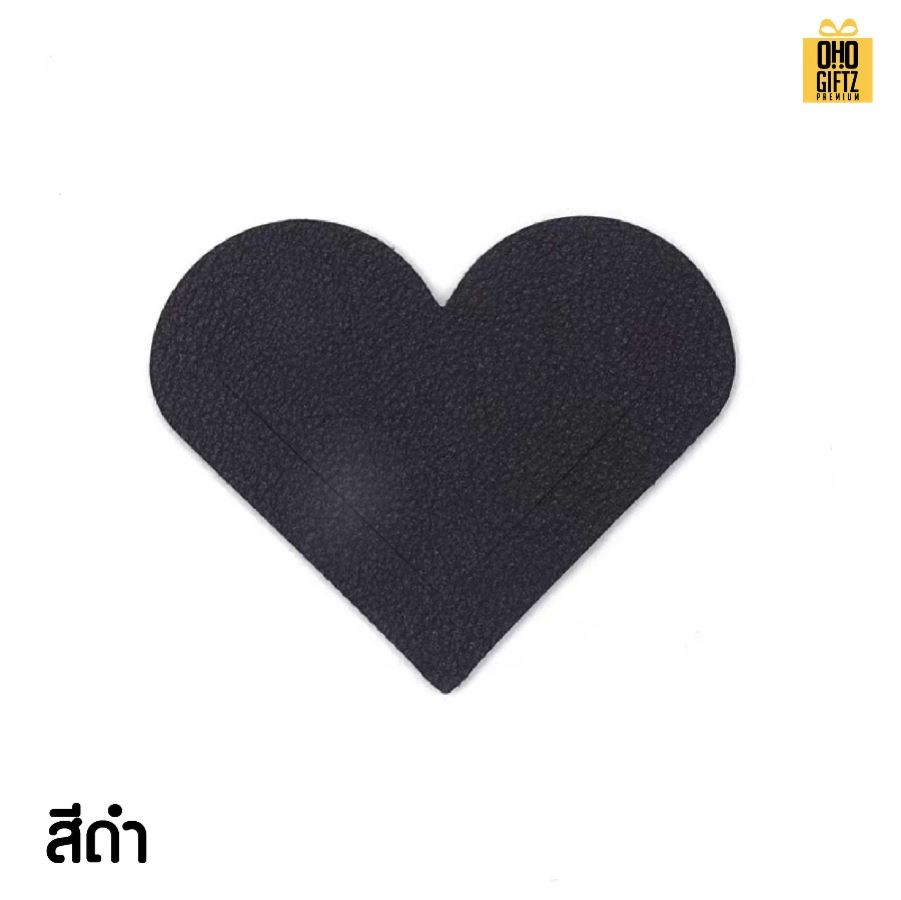 ที่คั่นหนังสือหัวใจ หนัง PU สกรีนโลโก้  ทำเป็นของพรีเมี่ยม