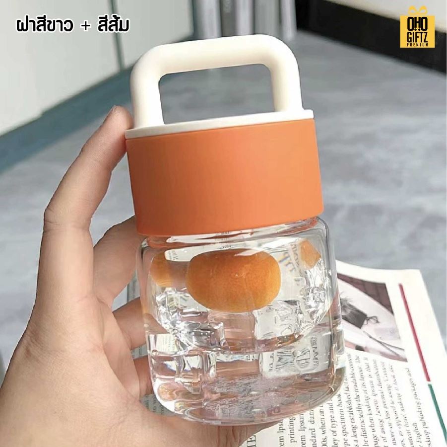 แก้วน้ำมีหูถือ สกรีนโลโก้ ทำเป็นของพรีเมี่ยมได้