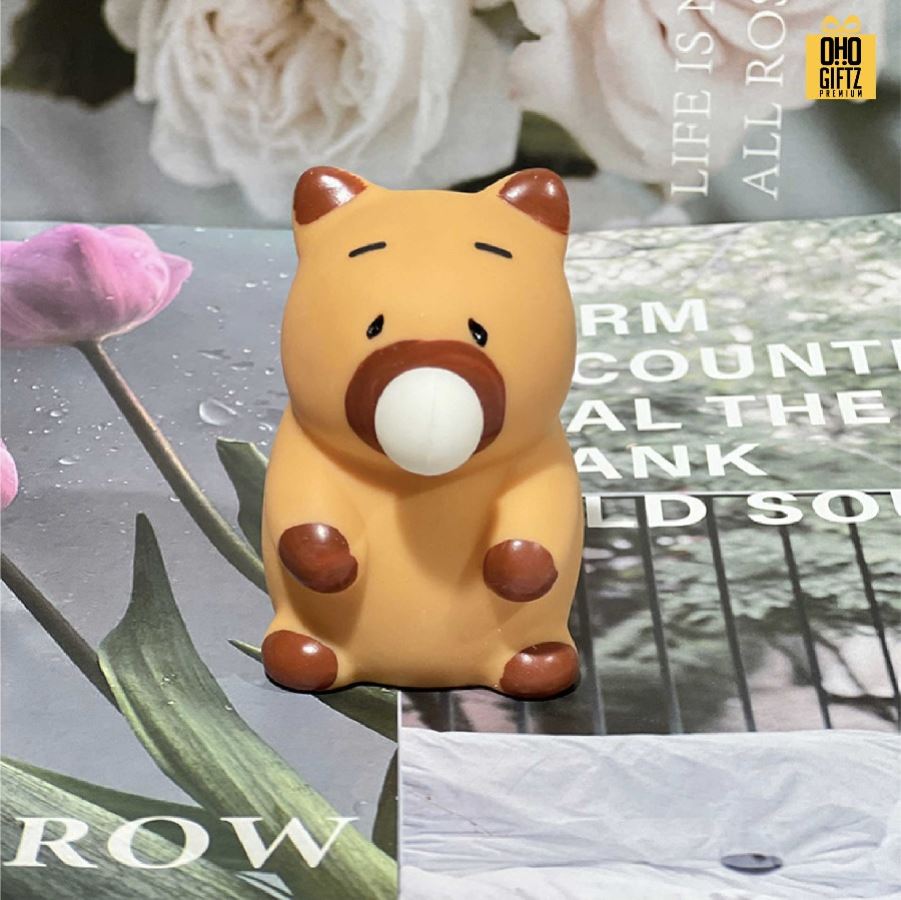 ตุ๊กตาบีบคลายมีลูกโป่ง รับผลิตดีไซน์ตามต้องการ สกรีนชื่อ สกรีนโลโก้ ทำเป็นของพรีเมี่ยมได้