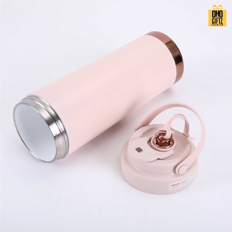 กระบอกสแตนเลส 304 ด้านในเคลือบเซรามิค สกรีนโลโก้ ทำเป็นของพรีเมี่ยมได้