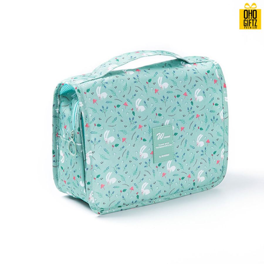 กระเป๋าไนล่อนพร้อมตะขอแขวน สกรีนโลโก้ ทำเป็นของพรีเมี่ยม ของที่ระลึก