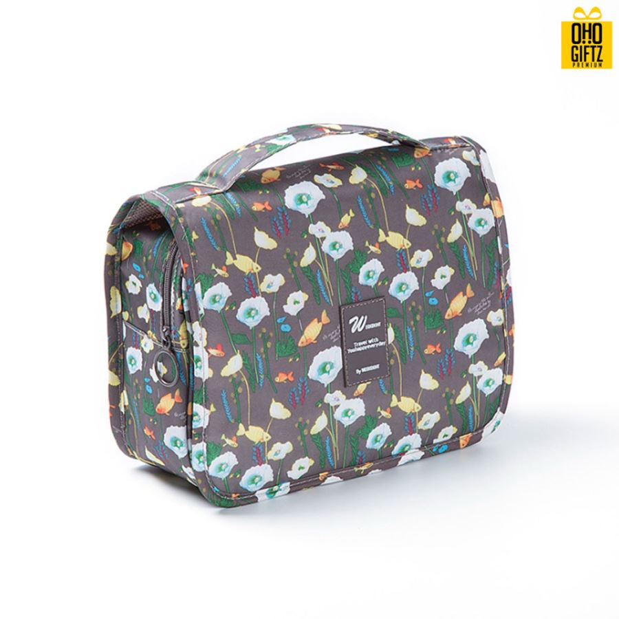 กระเป๋าไนล่อนพร้อมตะขอแขวน สกรีนโลโก้ ทำเป็นของพรีเมี่ยม ของที่ระลึก