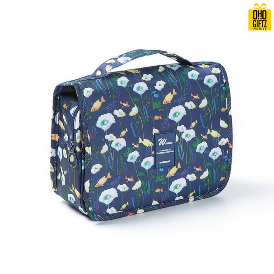 กระเป๋าไนล่อนพร้อมตะขอแขวน สกรีนโลโก้ ทำเป็นของพรีเมี่ยม ของที่ระลึก