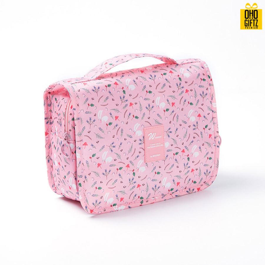 กระเป๋าไนล่อนพร้อมตะขอแขวน สกรีนโลโก้ ทำเป็นของพรีเมี่ยม ของที่ระลึก