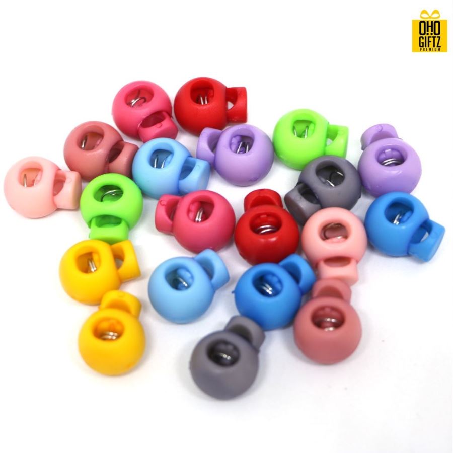 Stoper สปริงทรงกลม รุ่นสีทึบ ใช้สำหรับปรับสายคล้องหูของหน้ากาก