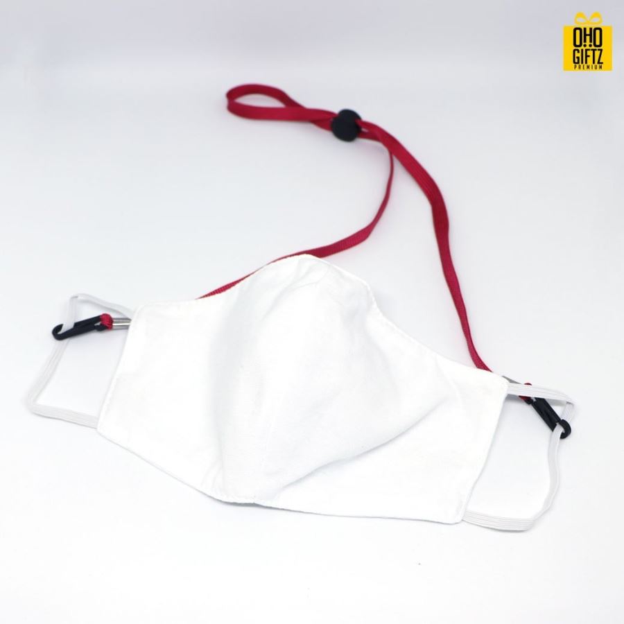 สายคล้องหน้ากากพร้อมตัวกดสปริงปรับสาย