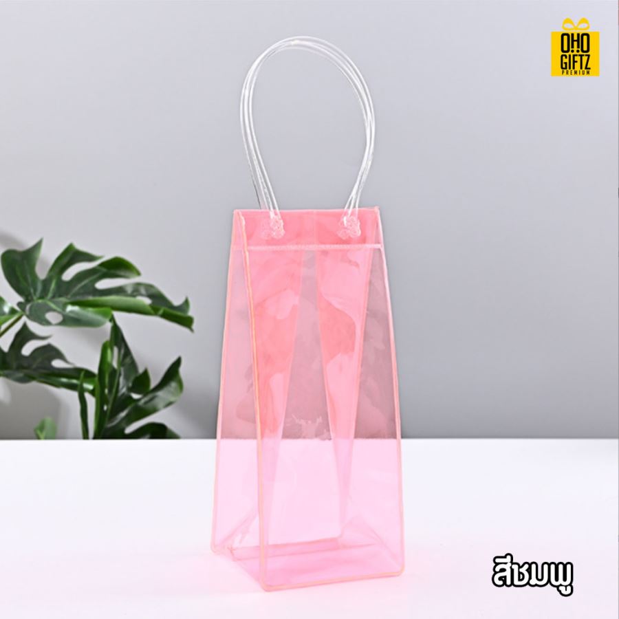 กระเป๋าใส่ขวดไวน์ สกรีนโลโก้  ทำเป็นของพรีเมี่ยม  