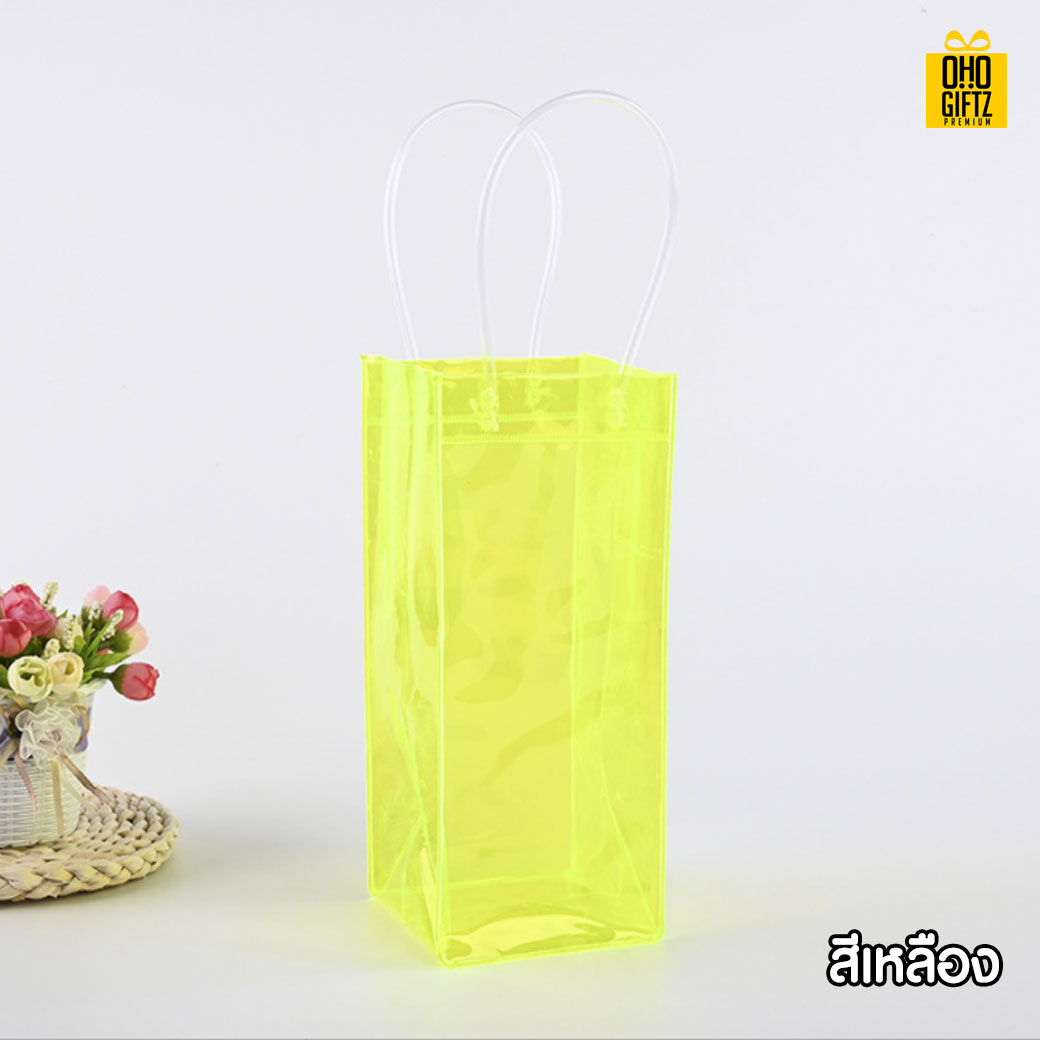 กระเป๋าใส่ขวดไวน์ สกรีนโลโก้  ทำเป็นของพรีเมี่ยม  