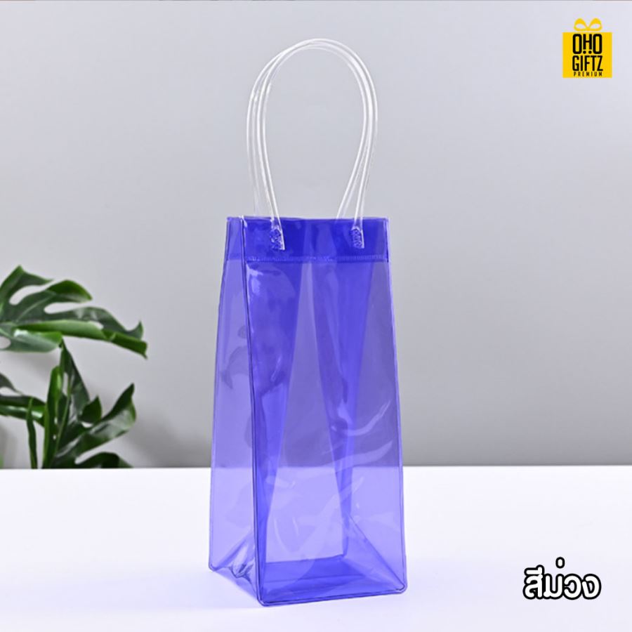 กระเป๋าใส่ขวดไวน์ สกรีนโลโก้  ทำเป็นของพรีเมี่ยม  