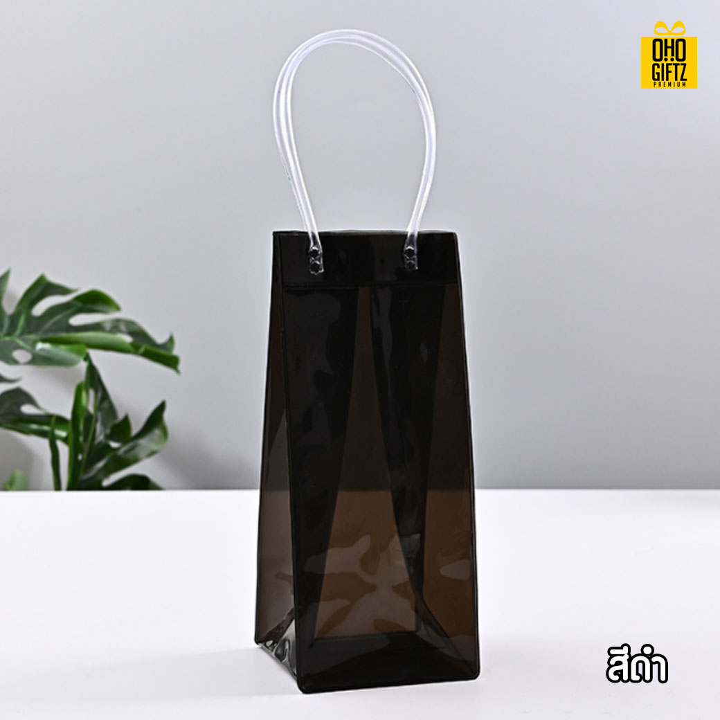 กระเป๋าใส่ขวดไวน์ สกรีนโลโก้  ทำเป็นของพรีเมี่ยม  