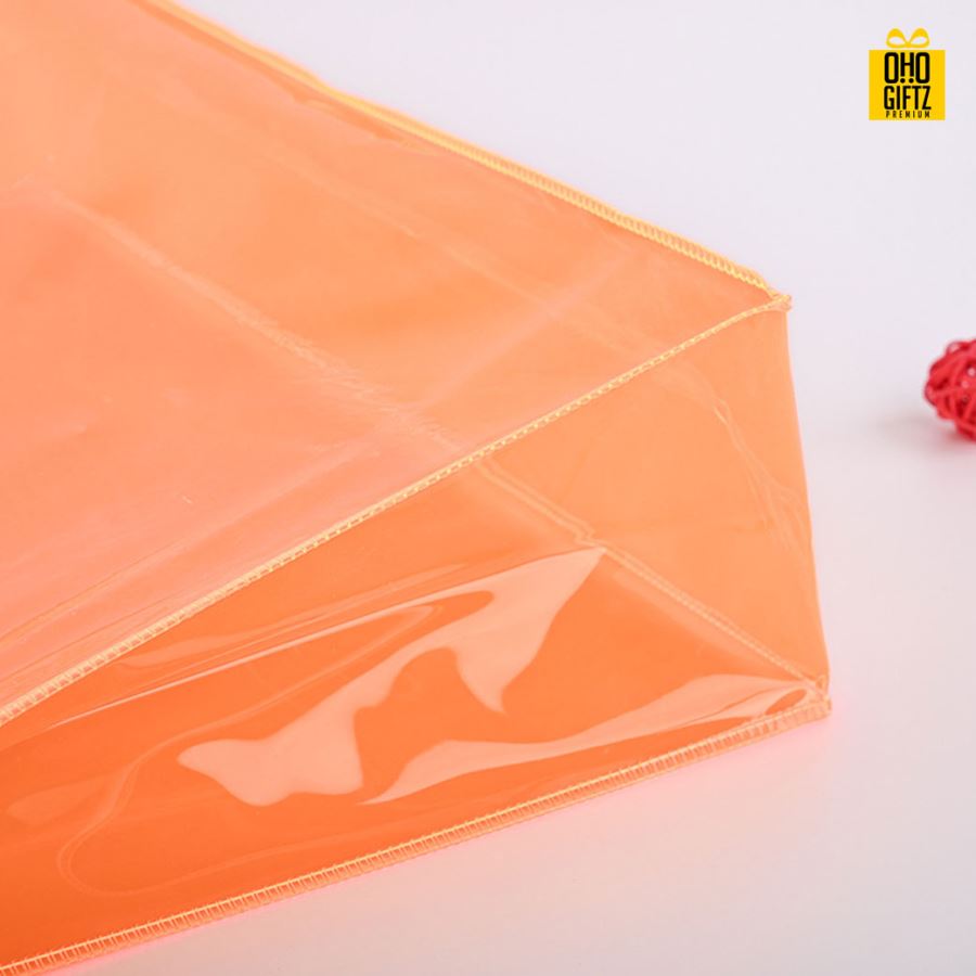 กระเป๋าช้อปปิ้ง PVC สกรีนโลโก้ ทำเป็นของพรีเมี่ยม  