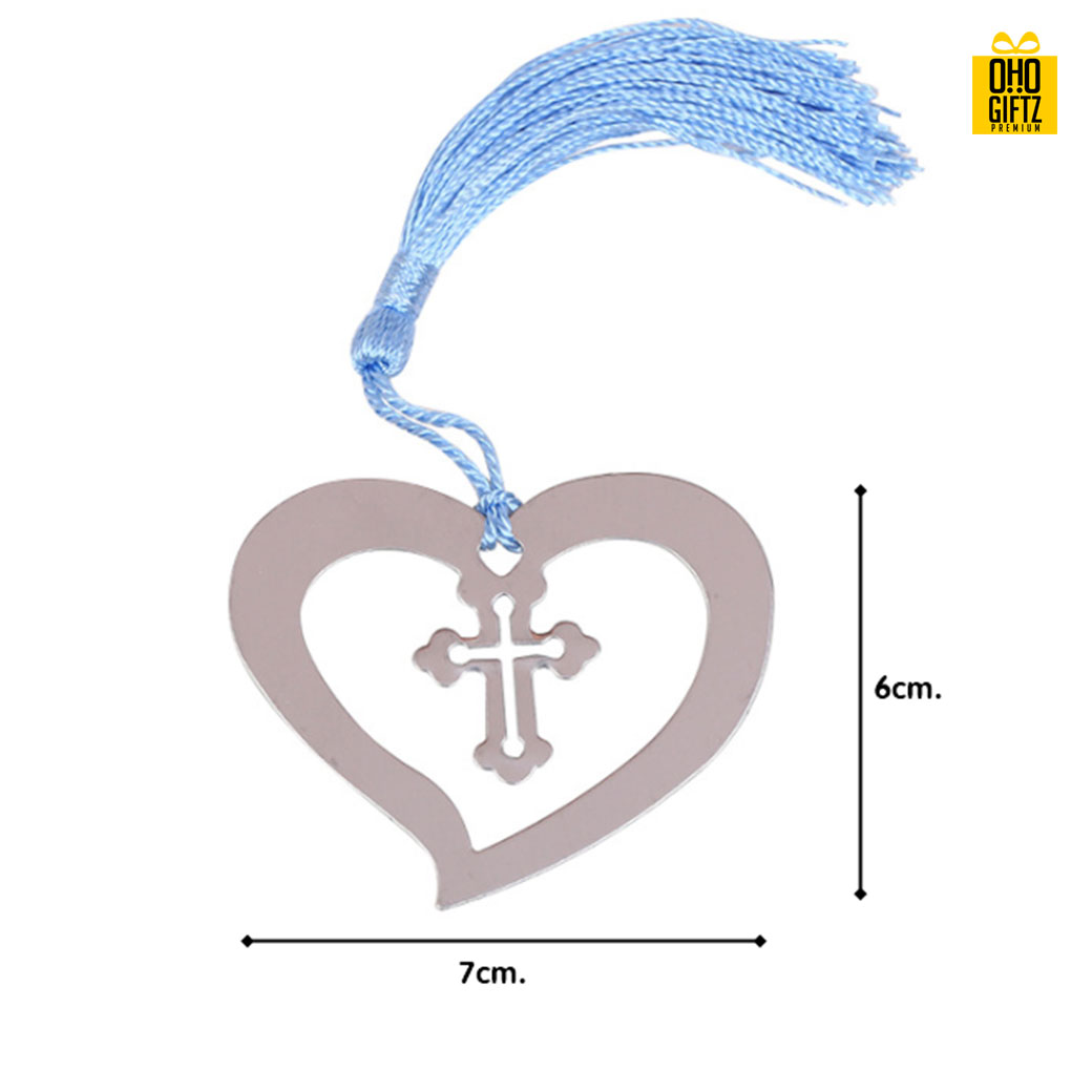 ที่คั่นหนังสือรูปหัวใจ พิมพ์สติกเกอร์ชื่อฟรี ทำเป็นของพรีเมี่ยม ของชำร่วยงานเเต่งงานได้