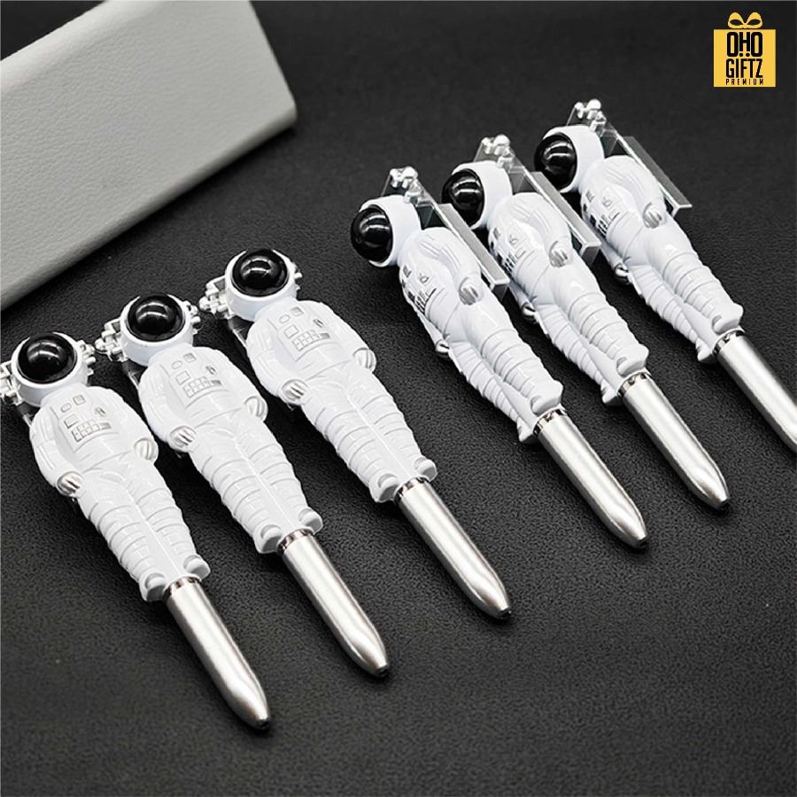 ปากกาลูกลื่นนักบินอวกาศ สกรีนชื่อ สกรีนโลโก้ ทำเป็นของพรีเมี่ยมได้