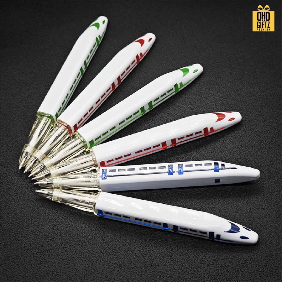 ปากการถไฟความเร็วสูง มีไฟ LED สกรีนชื่อ สกรีนโลโก้ ทำเป็นของพรีเมี่ยมได้