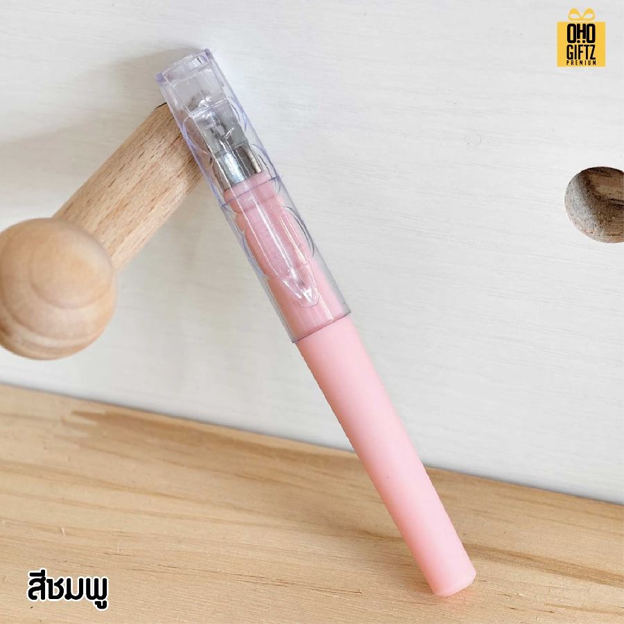 ปากกาเจล มีฝาปิด สกรีนชื่อ สกรีนโลโก้ ทำเป็นของพรีเมี่ยมได้