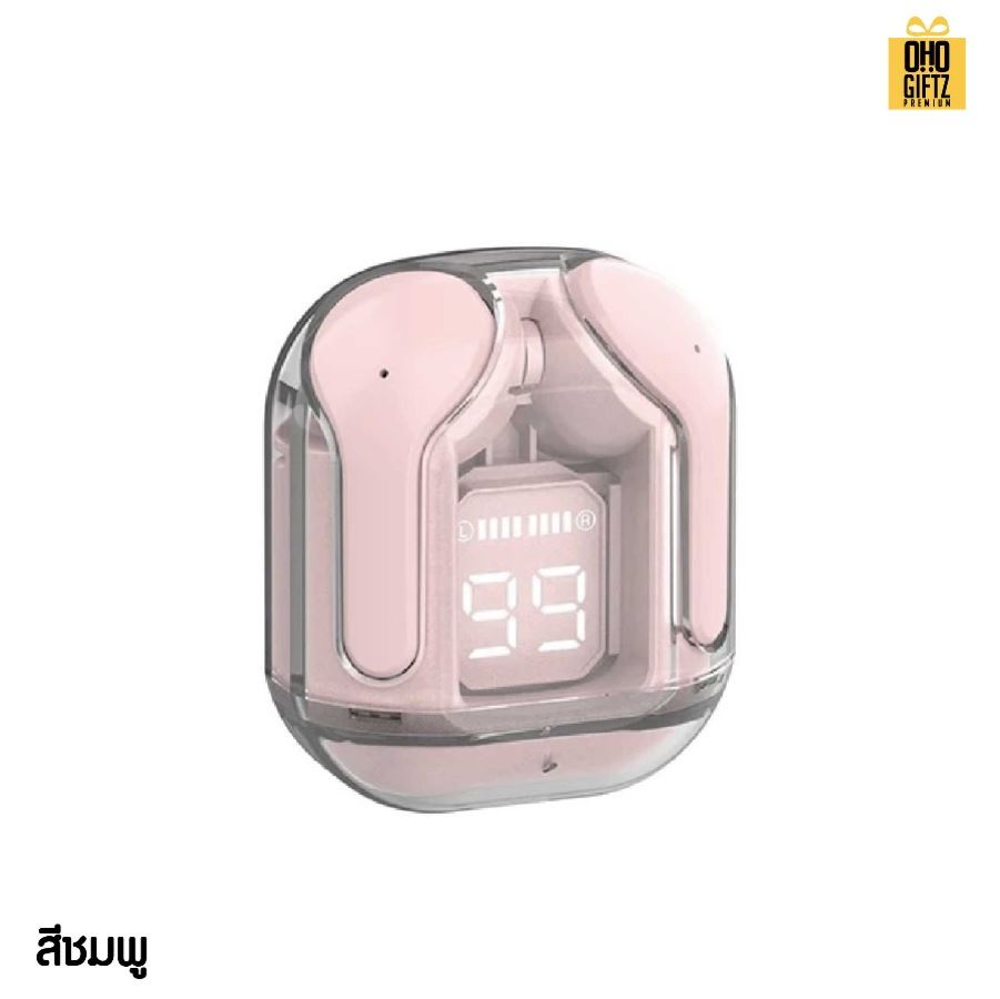 หูฟังบลูทูธไร้สาย หูฟังลูทูธ หูฟัง TWS กันน้ำ IPX5 เสียงดีมาก HiFi มินิน่ารัก มีไมโครโฟน บลูทูธเวอร์ชัน 5.3 ล่าสุด สกรีนชื่อ สกรีนโลโก้ ทำเป็นของพรีเมี่ยมได้ 