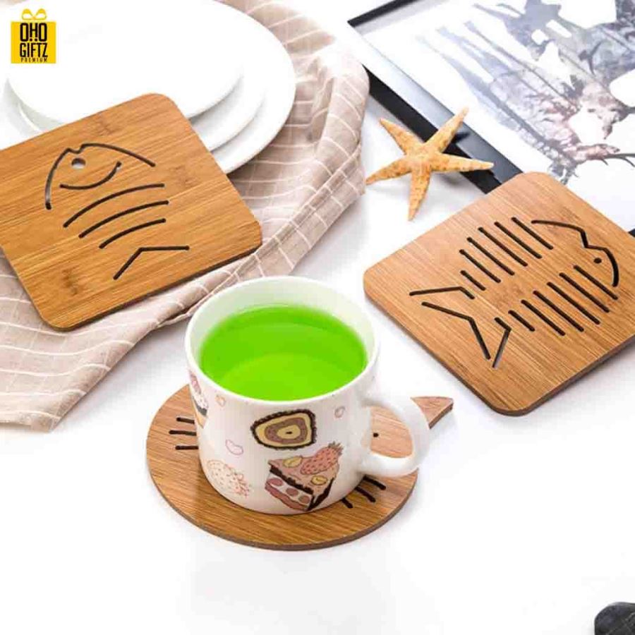 เเผ่นรองจาน สกรีนชื่อ, โลโก้, พิมพ์ภาพได้