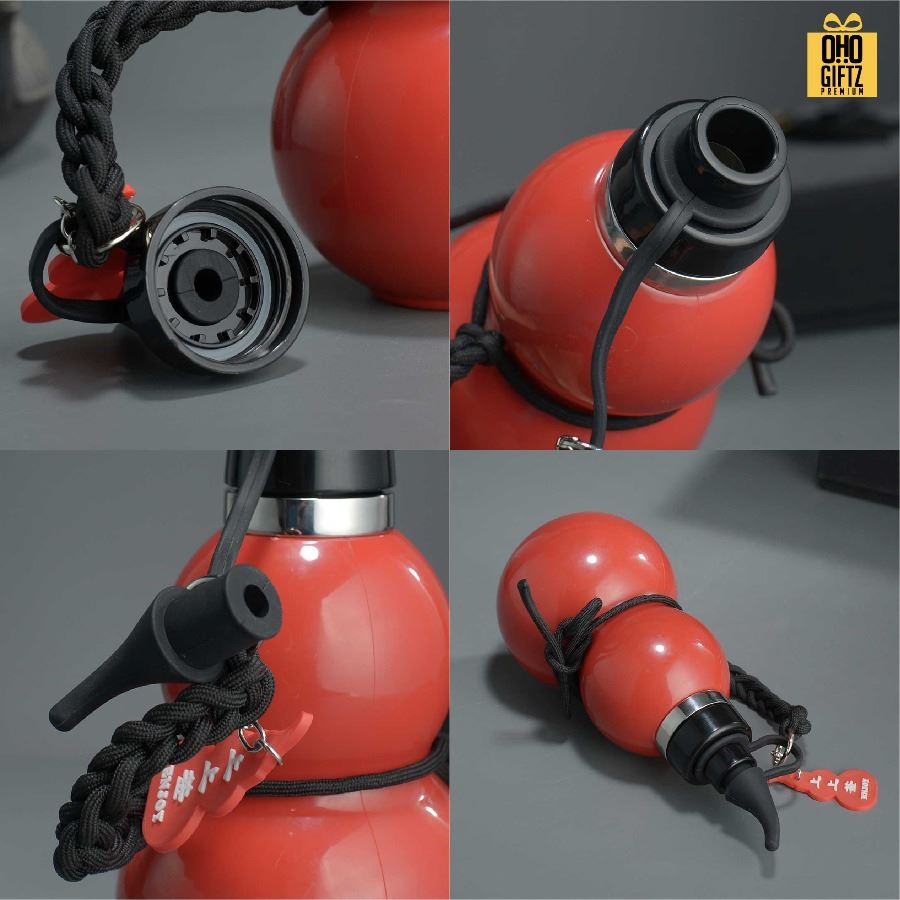 กระบอกสแตนเลสทรงน้ำเต้า สกรีนโลโก้ ทำเป็นของพรีเมี่ยมได้