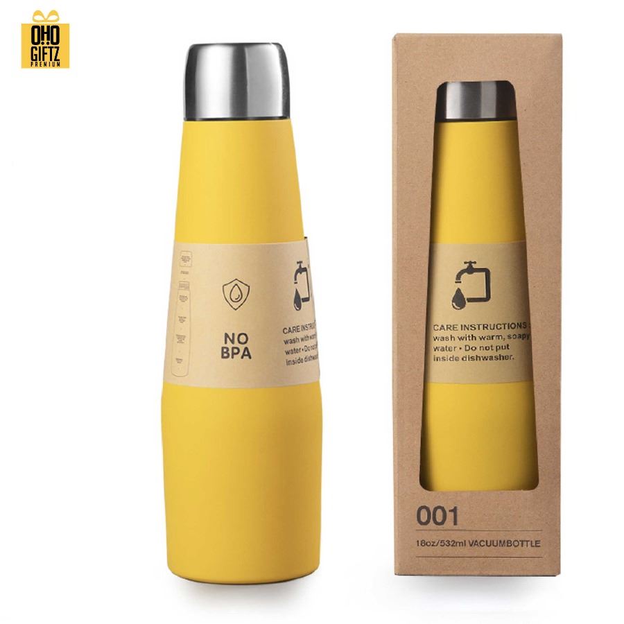 ขวดสแตนเลสทูโทน สกรีนโลโก้ ทำเป็นของพรีเมี่ยมได้