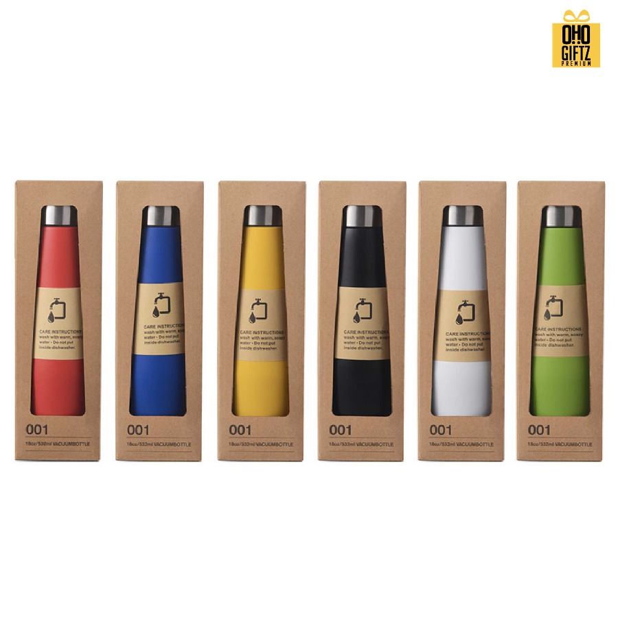 ขวดสแตนเลสทูโทน สกรีนโลโก้ ทำเป็นของพรีเมี่ยมได้