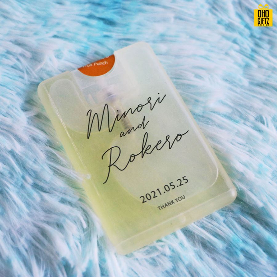 สเปรย์แอลกอฮอล์แบบพกพา ติดโลโก้ฟรี