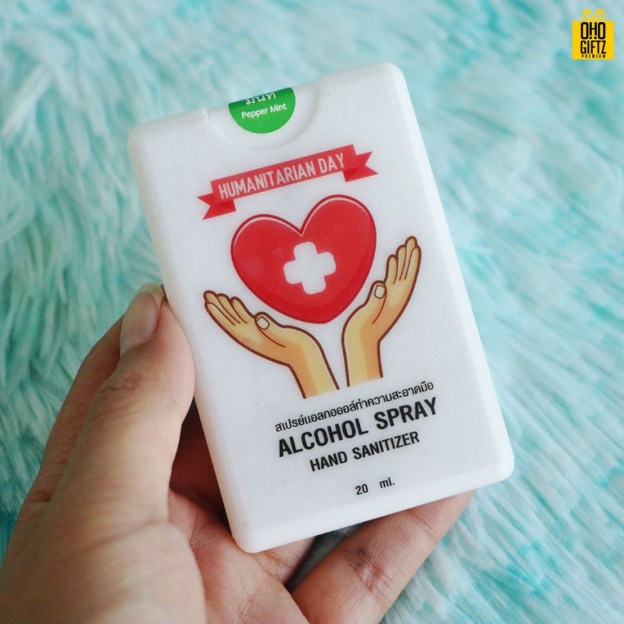 สเปรย์แอลกอฮอล์แบบพกพา ติดโลโก้ฟรี