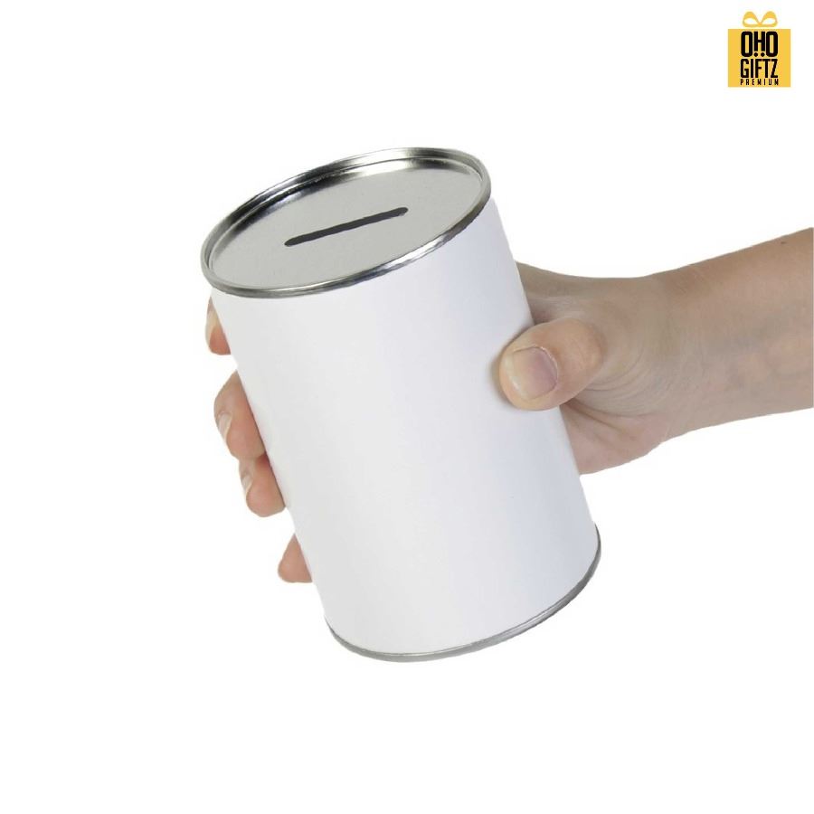 กระปุกออมสินทรงกลม พิมพ์ลายได้ตามต้องการ สกรีนโลโก้ ทำเป็นของพรีเมี่ยม ของชำร่วยได้