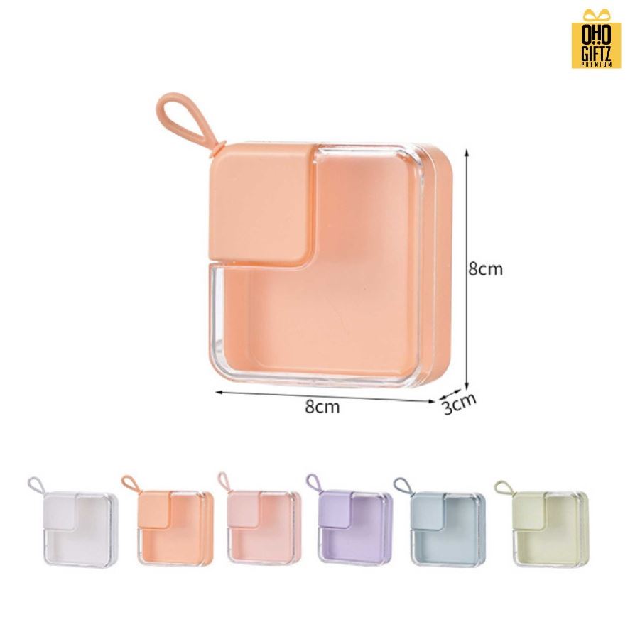 กล่องเก็บพัฟ มีฝาปิด สกรีนโลโก้ ทำเป็นของพรีเมี่ยมได้