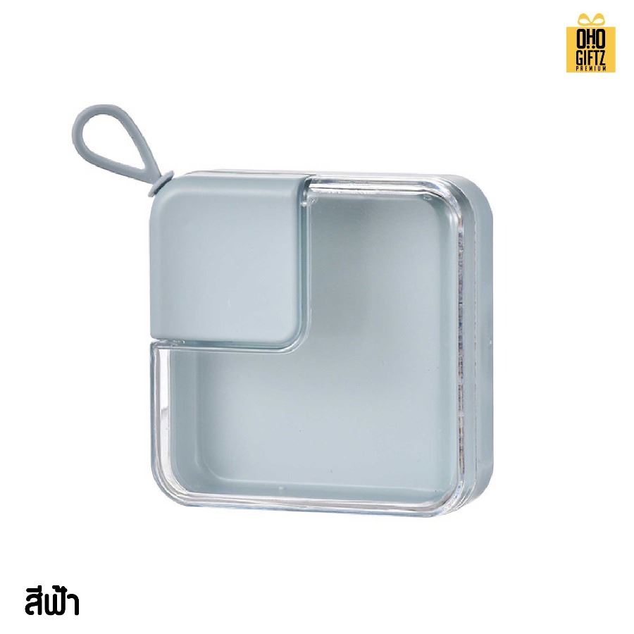 กล่องเก็บพัฟ มีฝาปิด สกรีนโลโก้ ทำเป็นของพรีเมี่ยมได้