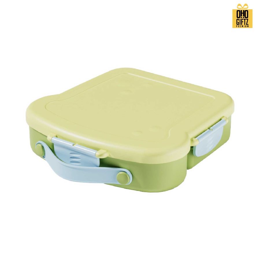 กล่องข้าวทรงขนมปัง สกรีนโลโก้ ทำเป็นของพรีเมี่ยมได้