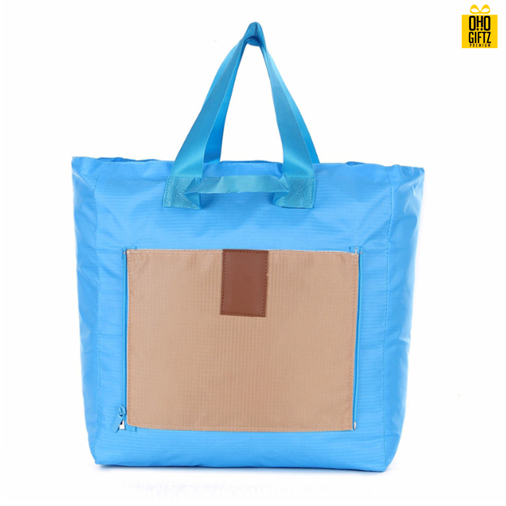 กระเป๋าเดินทางพับเก็บได้ สกรีนชื่อ สกรีนโลโก้ ทำเป็นของพรีเมี่ยม