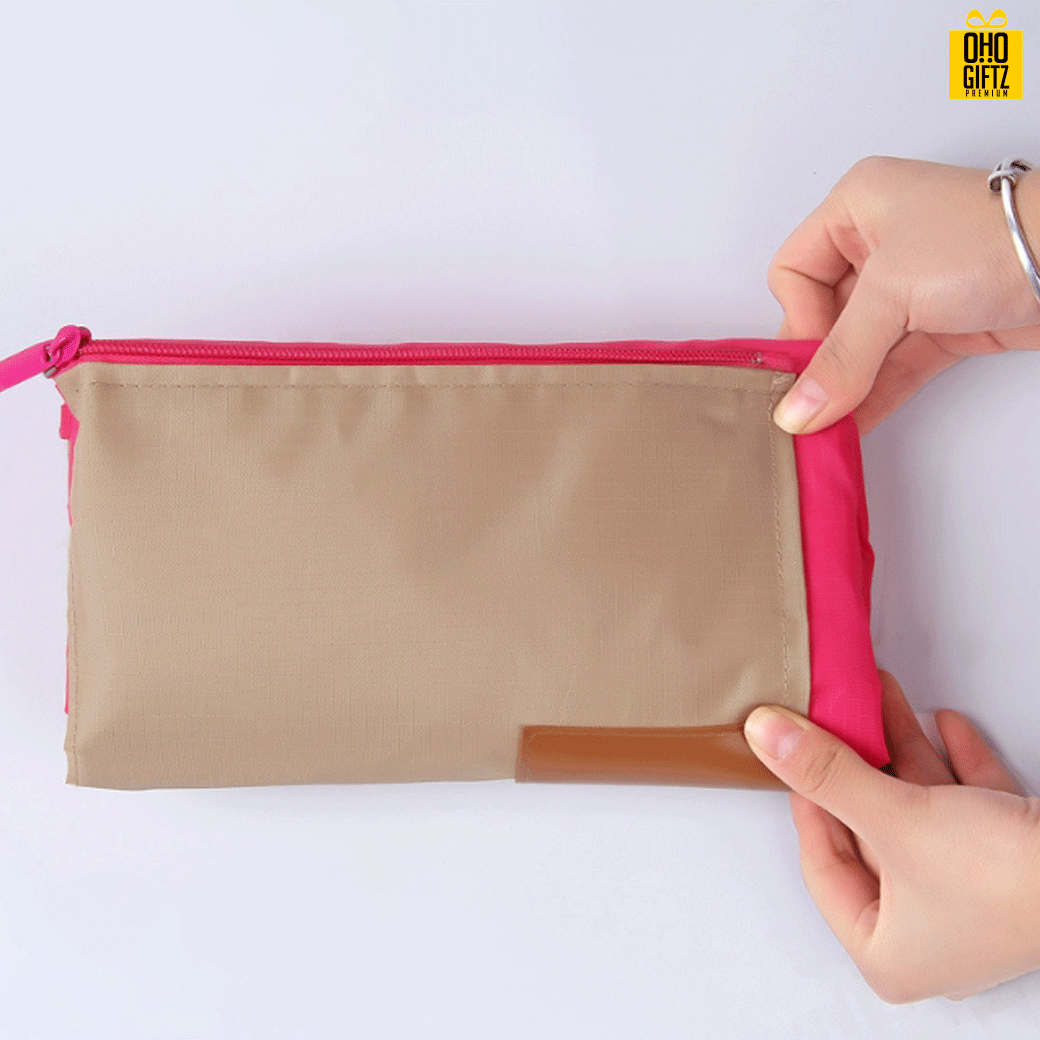 กระเป๋าเดินทางพับเก็บได้ สกรีนชื่อ สกรีนโลโก้ ทำเป็นของพรีเมี่ยม