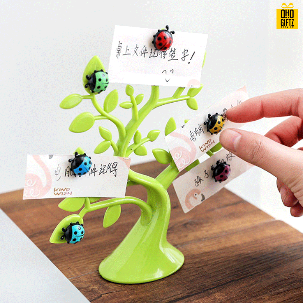 ต้นไม้เต่าทองแม่เหล็ก สกรีนโลโก้ ทำเป็นของขวัญ ของพรีเมี่ยม ของที่ระลึก