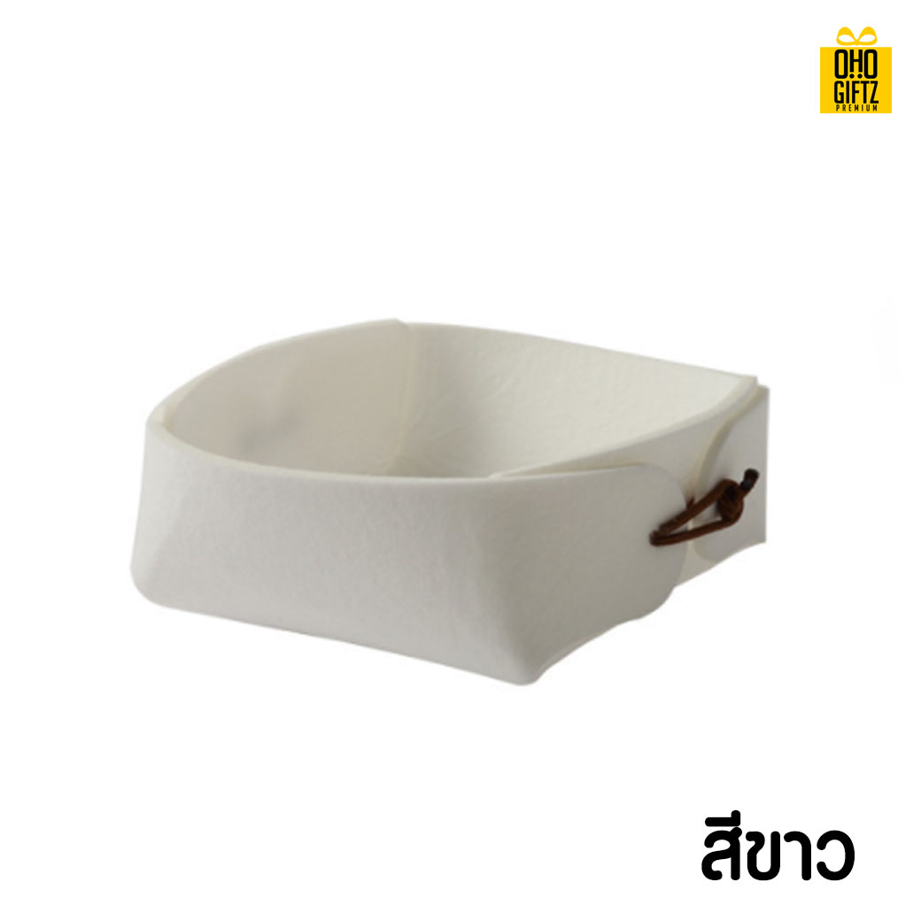 กล่องเก็บของตั้งโต๊ะ กรีนโลโก้ ทำเป็นของพรีเมี่ยม 