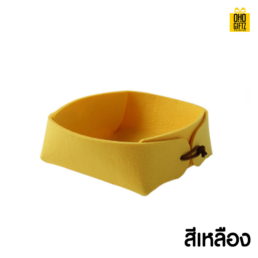 กล่องเก็บของตั้งโต๊ะ กรีนโลโก้ ทำเป็นของพรีเมี่ยม 