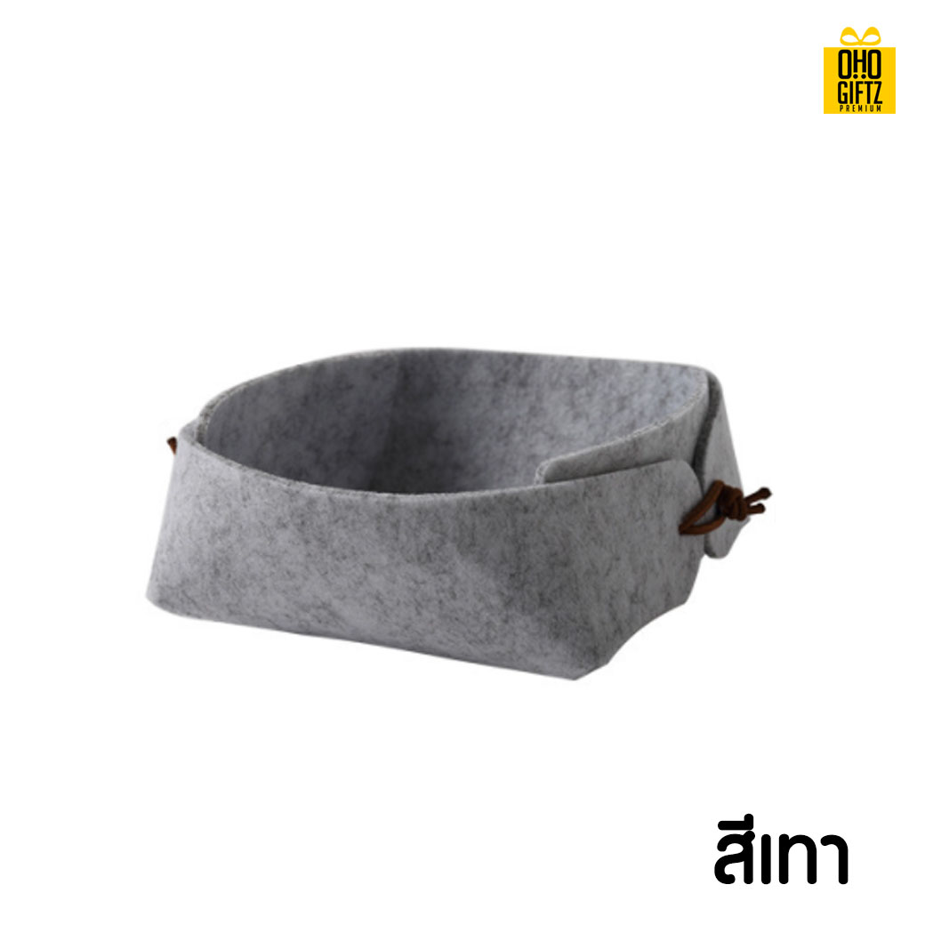 กล่องเก็บของตั้งโต๊ะ กรีนโลโก้ ทำเป็นของพรีเมี่ยม 