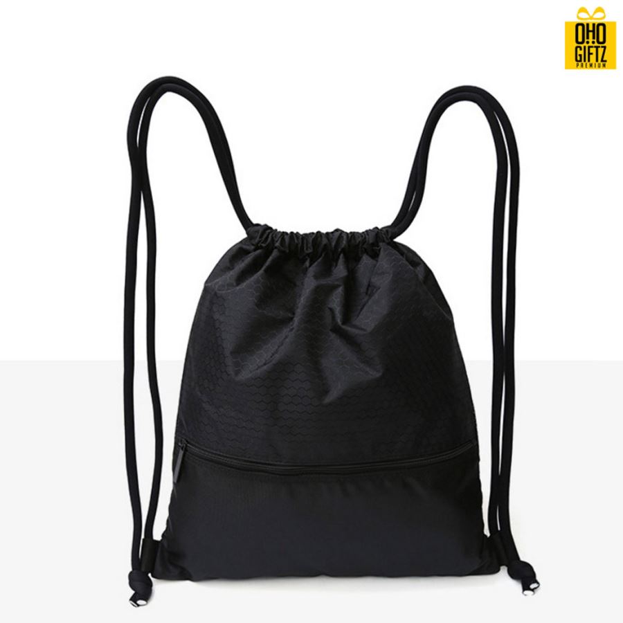 กระเป๋าเป้ทรงเชือกรูดผ้ากันน้ำ สกรีนโลโก้ ทำเป็นของพรีเมี่ยม