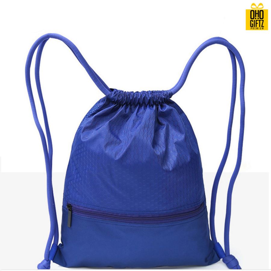 กระเป๋าเป้ทรงเชือกรูดผ้ากันน้ำ สกรีนโลโก้ ทำเป็นของพรีเมี่ยม