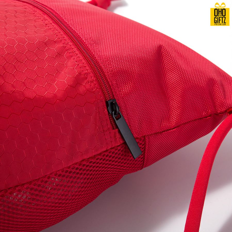 กระเป๋าเป้ทรงเชือกรูดผ้ากันน้ำ สกรีนโลโก้ ทำเป็นของพรีเมี่ยม