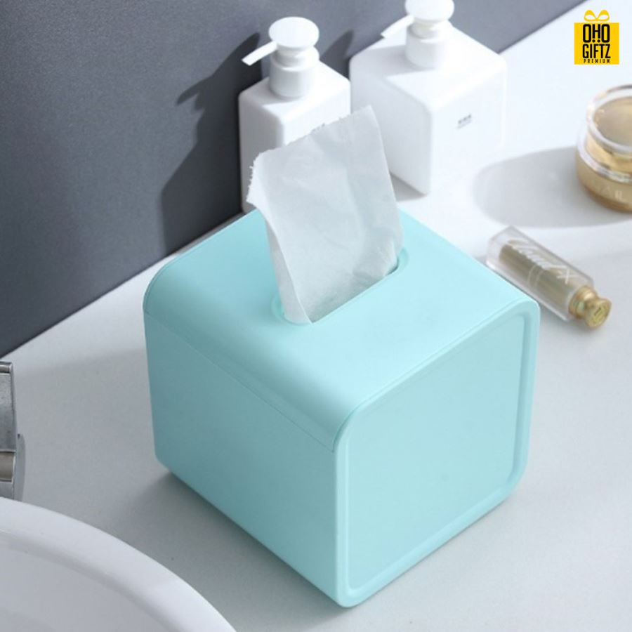 กล่องใส่ทิชชู่ สกรีนโลโก้ ทำเป็นของพรีเมี่ยม ของชำร่วยได้