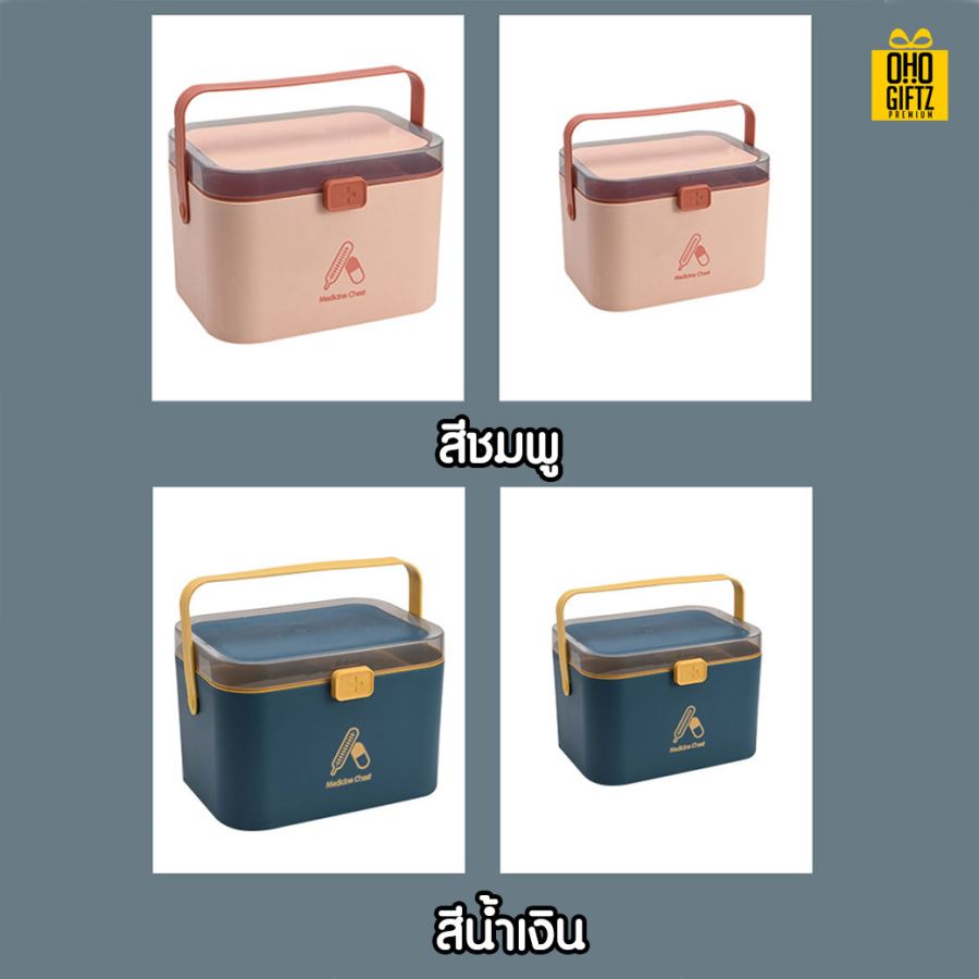 กล่องเก็บอุปกรณ์ปฐมพยาบาล สกรีนชื่อ สกรีนโลโก้ ทำเป็นของพรีเมี่ยมได้ 