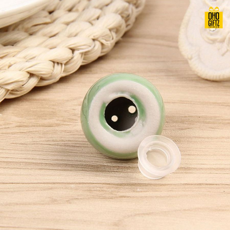 ที่ใส่เครื่องปรุงรูปถั่วเขียว พิมพ์สติกเกอร์ชื่อฟรี ทำเป็นของพรีเมี่ยม ของชำร่วยงานเเต่งงานได้