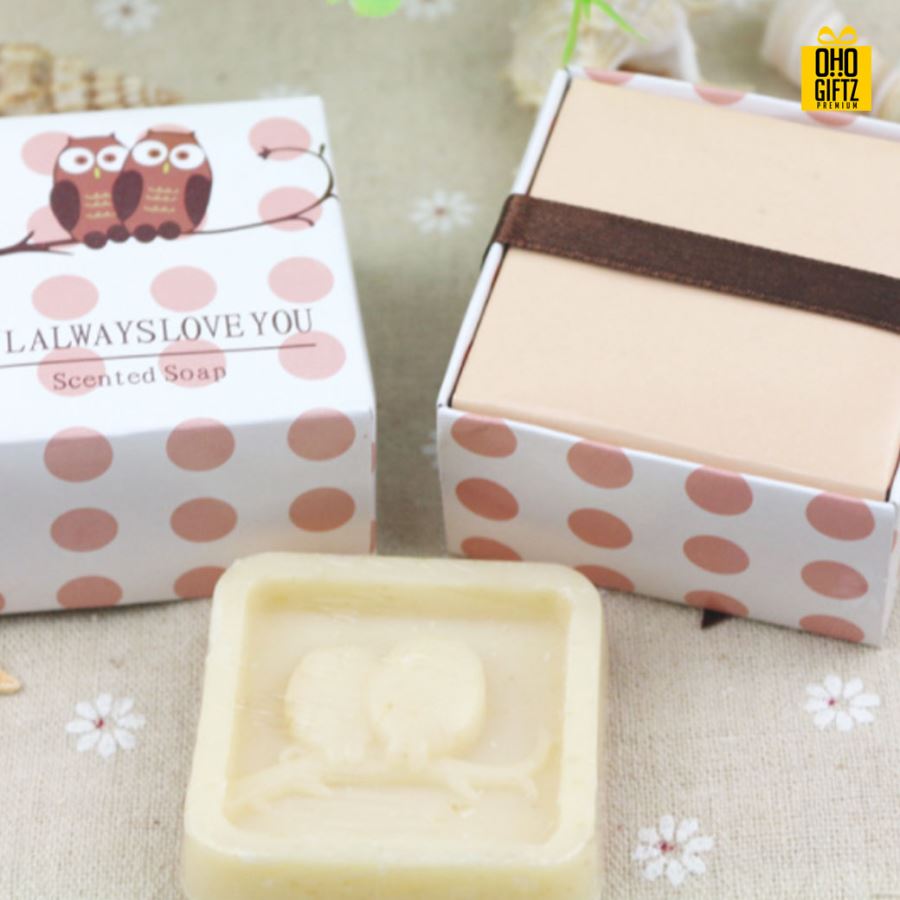 รวมเซตสบู่ พิมพ์สติกเกอร์ชื่อฟรี  ทำเป็นของพรีเมี่ยม ของชำร่วยงานเเต่งงานได้