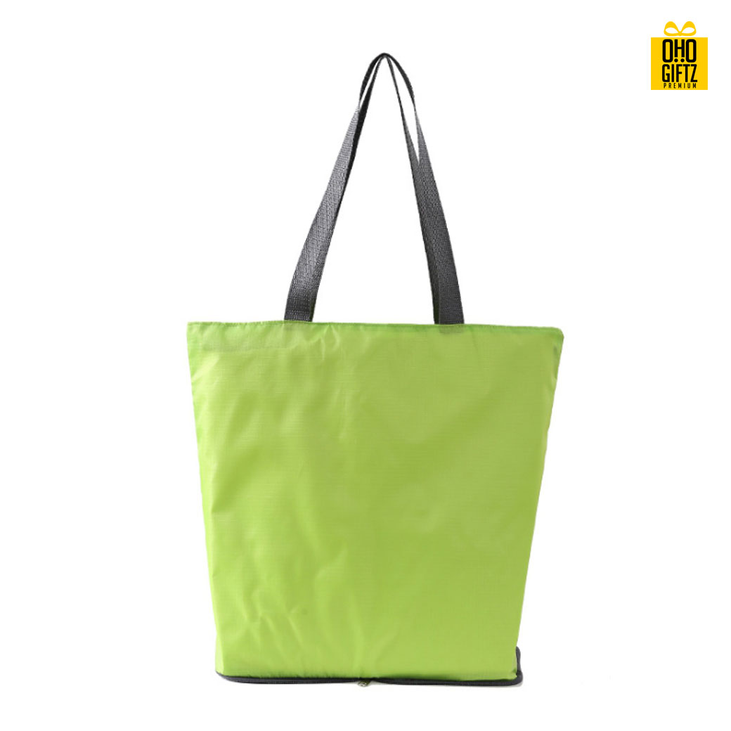 กระเป๋าสะพายพับเก็บได้ สกรีนโลโก้ฟรี1สี1จุด!!