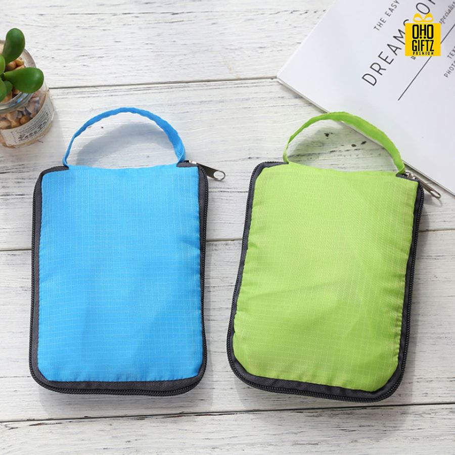 กระเป๋าสะพายพับเก็บได้ สกรีนโลโก้ฟรี1สี1จุด!!