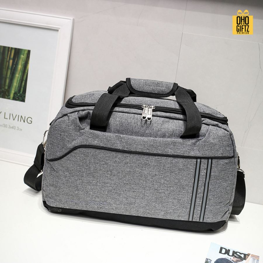 กระเป๋าใส่เสื้อผ้าออกกำลังกาย ใส่เดินทาง สกรีนโลโก้ ทำเป็นของพรีเมี่ยมได้