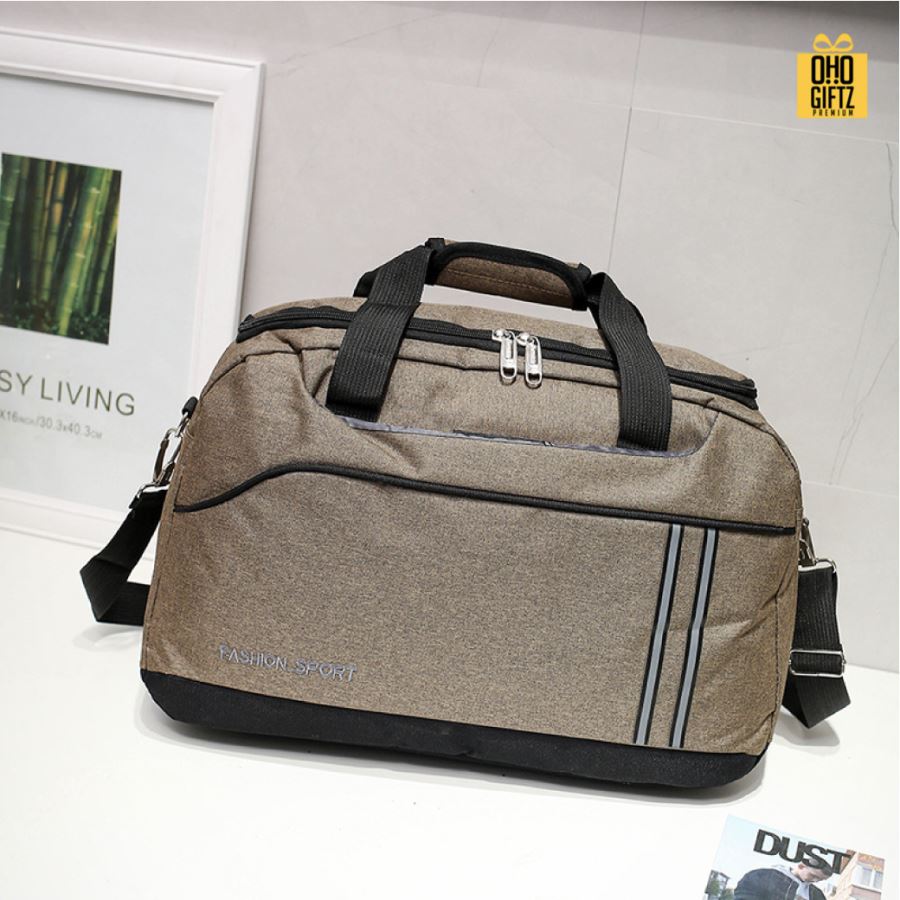 กระเป๋าใส่เสื้อผ้าออกกำลังกาย ใส่เดินทาง สกรีนโลโก้ ทำเป็นของพรีเมี่ยมได้