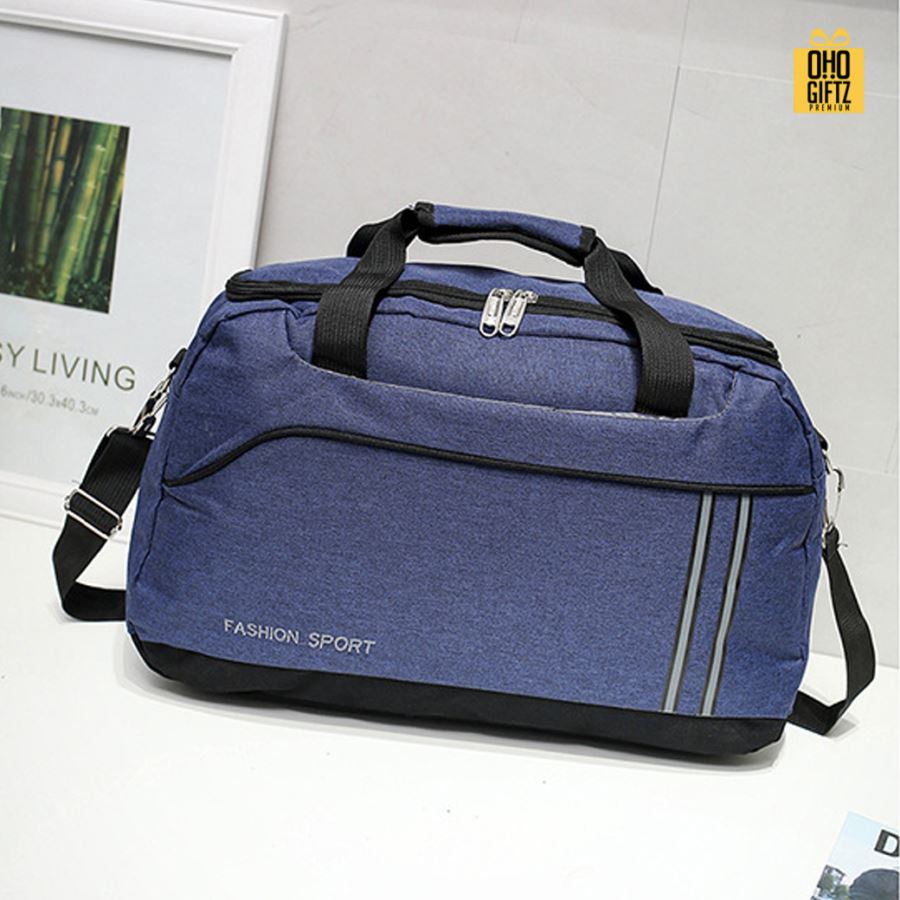 กระเป๋าใส่เสื้อผ้าออกกำลังกาย ใส่เดินทาง สกรีนโลโก้ ทำเป็นของพรีเมี่ยมได้